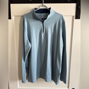 Rhoback Performance Quarterzip - XXL - Teal/Light Blue